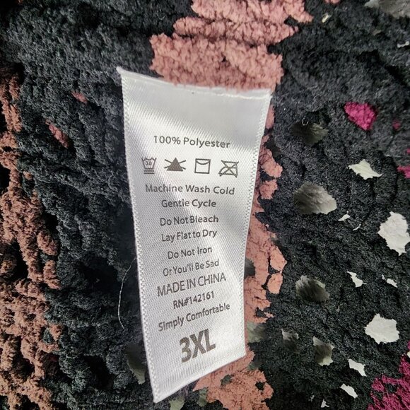 Womens LuLaRoe Striped Open Knit Mariah Sweater Round Neck Long Sleeve Size 3XL - Picture 7 of 11